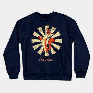 I Am Weasel Retro Japanese Crewneck Sweatshirt